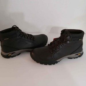 Dark brown Wantdo Men's Hiking boots. 10.5